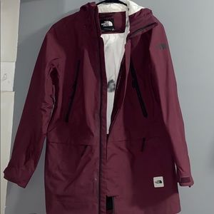 North Face Burgundy Jacket